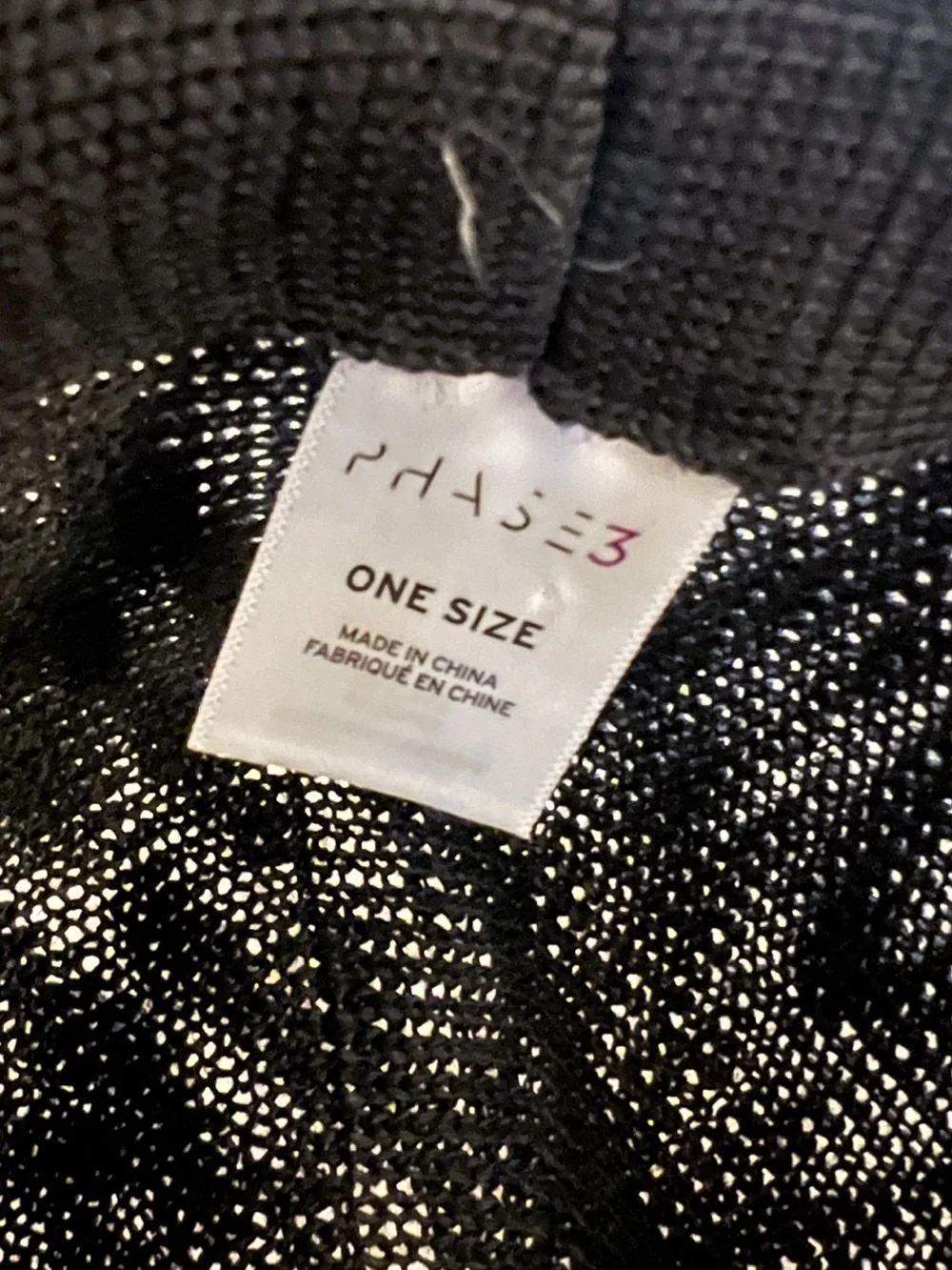 Phase 3 Classic Black Knit Fedora with Band